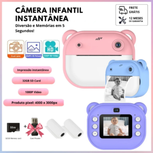 Câmera Infantil Instantânea