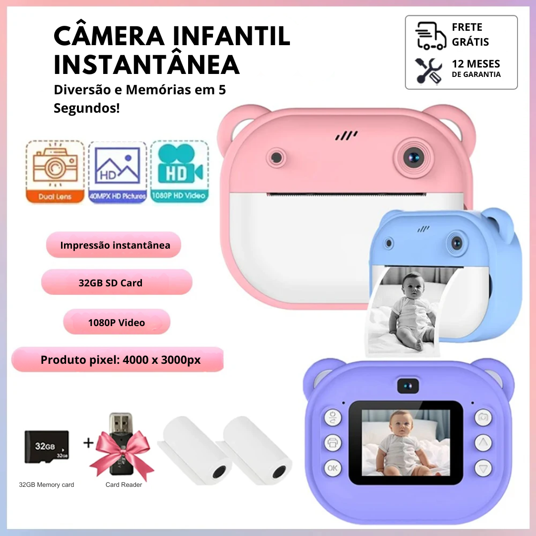 Câmera Infantil Instantânea